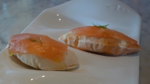 The Bazaar_air bread with smoked salmon