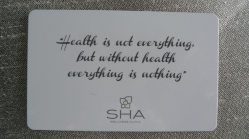 SHA Wellness Clinic motto
